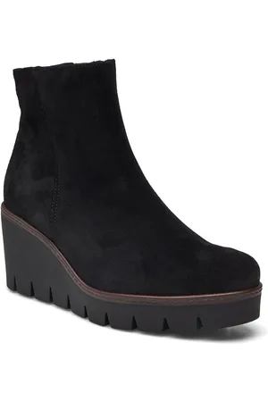 Gabor Wedge Ankle Boot Black