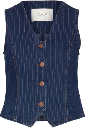 Y.A.S Lomira Denim Waistcoat S. Navy