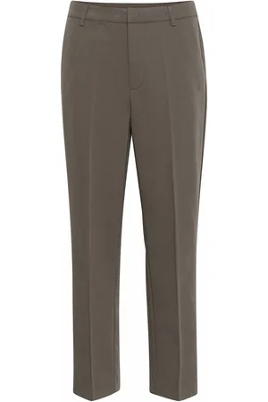 Kaffe Kasakura Hw Zipper Pants Brown