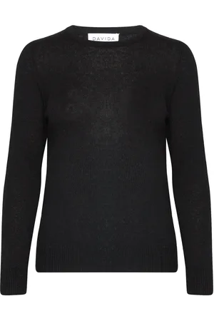 Davida Cashmere Basic Sweater Loose Tension Black