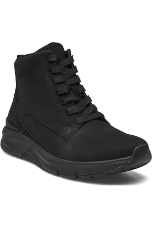 Gabor Rollingsoft Laced Ankle Boot Black