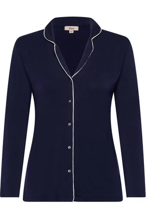 Etam Molly Piping - Pyjama Shirt Navy