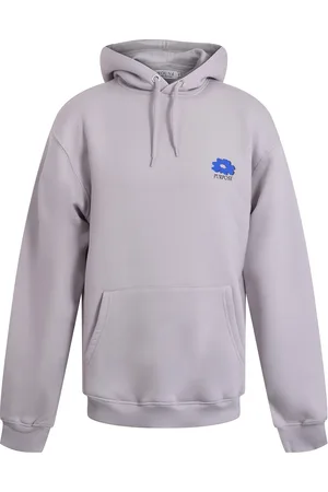 Hound Hoodie W/Back Print Grey