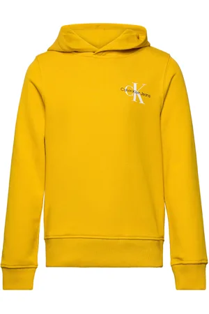 Calvin Klein Small Monogram Hoodie Yellow