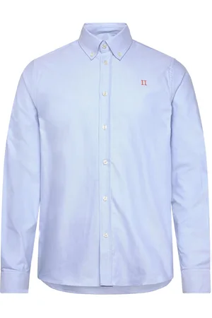 Les Deux Konrad Contrast Oxford Shirt Blue