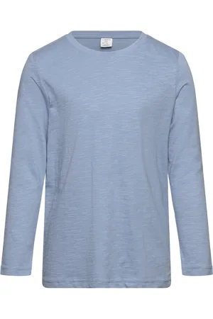 Lindex Top L S Slub Basic Blue