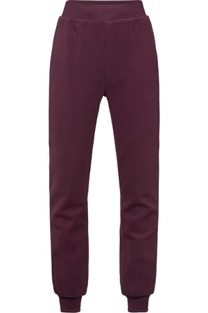 Lindex Trousers Fleece Burgundy