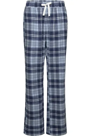 Lindex Trousers Pyjamas Flannel Blue