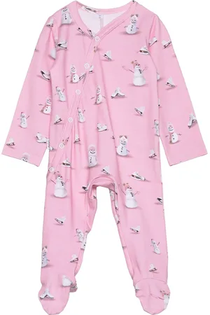 Gugguu Baby Print Full Bodysuit Pink