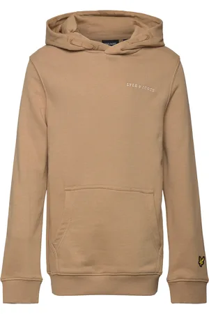 Lyle & Scott Script Embroidered Hoodie Beige