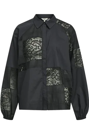 Object Objfallon L/S Re Sleeve Shirt 135 Black