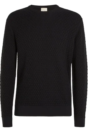 Calvin Klein Small Basquet Weave Cn Sweater Black