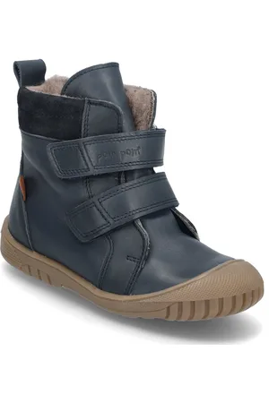Pom Pom Sporty™ Velcro Boot Tex Blue