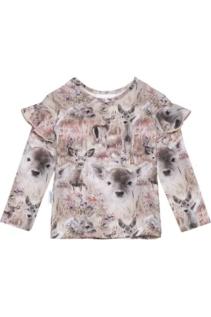 Gugguu Print Frilla Shirt Patterned