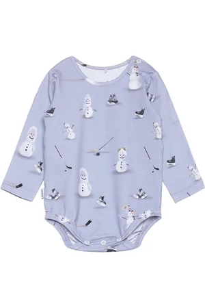 Gugguu Baby Print Bodysuit Blue