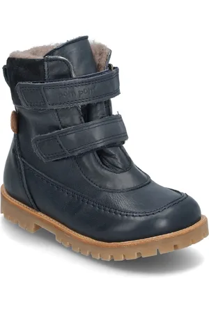 Pom Pom Rub Sole™ Velcro Boot Tex Navy
