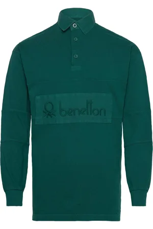 Benetton L/S Polo Shirt Green