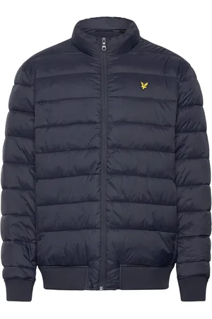 Lyle & Scott Funnel Neck Wadded Jacket Navy