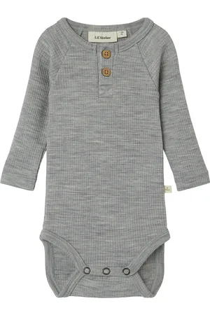Lil Atelier Nbmfable Ls Wool Body Lil Grey
