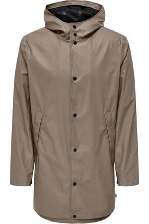 Only & Sons Onsluca Rain Coat Otw Noos Beige