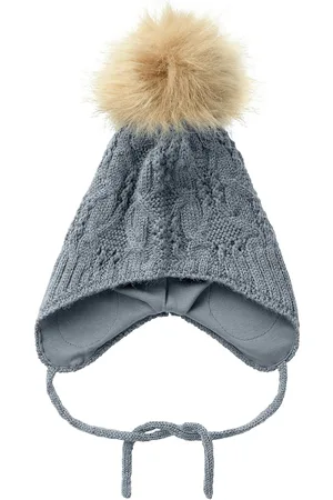 NAME IT Nmmwrilla Wool Knit Hat Blue