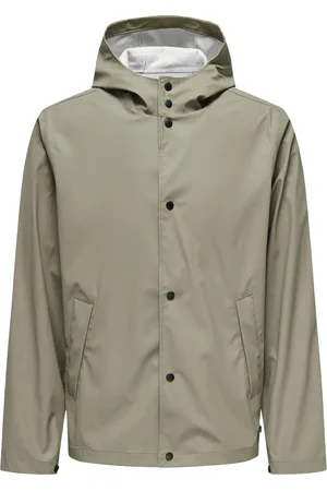 Only & Sons Onsluca Rain Jacket Otw Vd Beige