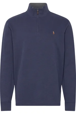 Ralph Lauren Estate-Rib Quarter-Zip Pullover Navy