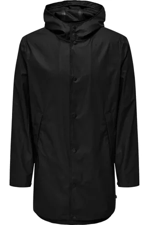 Only & Sons Onsluca Rain Coat Otw Noos Black