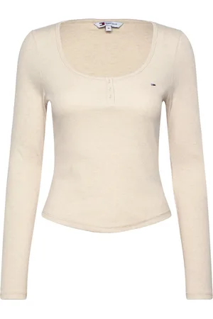 Tommy Hilfiger Tjw Melange Henley Ls Ext Beige