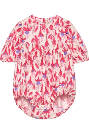 Mini Rodini Fuchsia Aop Woven Body Red