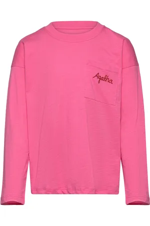 Mini Rodini Agatha Emb Ls Tee Pink