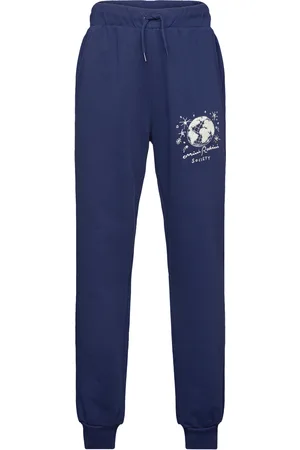 Mini Rodini Society Emb Sweatpants Blue