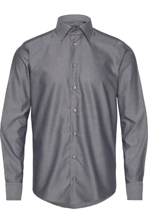 BOSWEEL SHIRTS EST. 1937 Weaved Pattern Grey