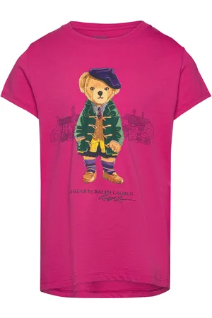 Ralph Lauren Polo Bear Cotton Jersey Tee Pink