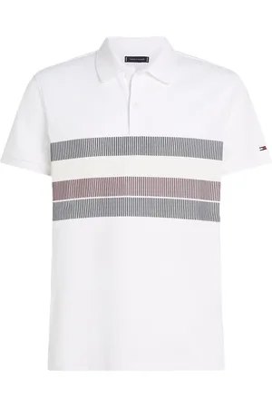 Tommy Hilfiger Shadow Global Stripe Reg Polo White