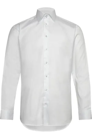BOSWEEL SHIRTS EST. 1937 Herringb White