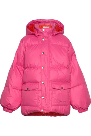 Mini Rodini Heavy Hooded Puffer Jacket Pink