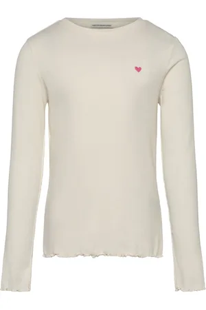 TOM TAILOR Embroidered Rib Longsleeve Cream