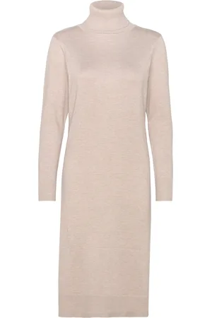 Saint Tropez Milasz Roll Neck Long Dress Beige