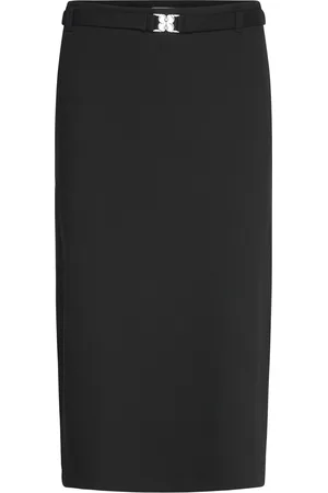 Filippa K Belted Jersey Skirt Black