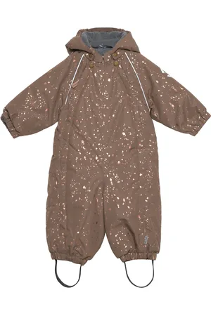 Mikk-Line Polyester Baby Suit - Glitter Brown