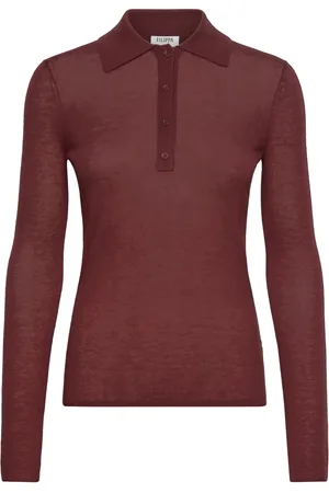 Filippa K Knit Polo Sweater Red