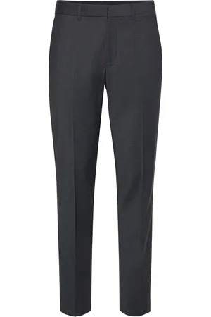 Calvin Klein Refined Wool Blend Slim Trouser Navy