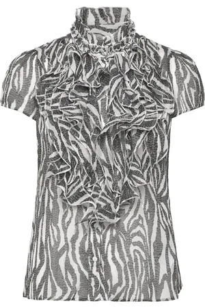 Saint Tropez Liljasz Crinkle Ss Shirt Black