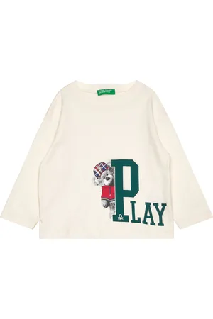 Benetton T-Shirt L/S Cream