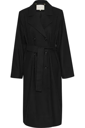 Kaffe Kafanny Long Coat Black