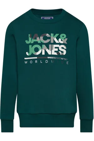 JACK & JONES Jjluke Sweat Crew Neck Jnr Jack & J S Green