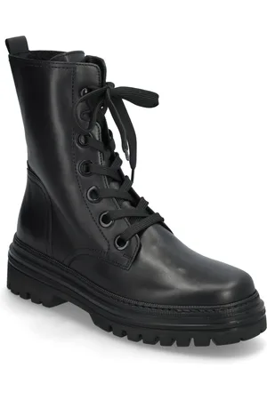 Gabor Laced Ankle Boot Black