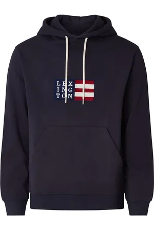Lexington Kevin Organic Cotton Logo Hoodie Navy