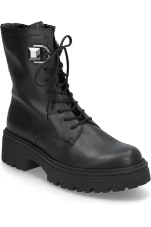 Gabor Laced Ankle Boot Black